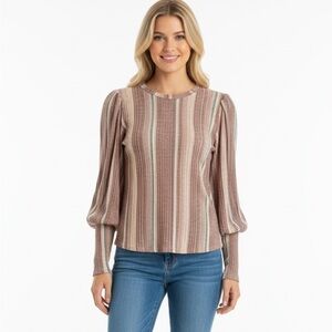 Women's Comfy striped top by Above and  Beyond Size Medium